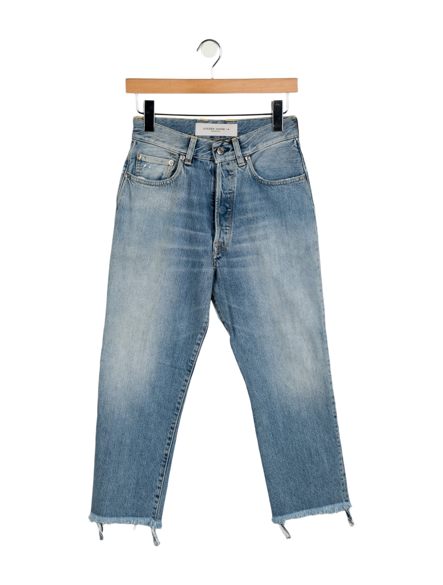 Golden Goose High-Rise Straight Leg Jeans